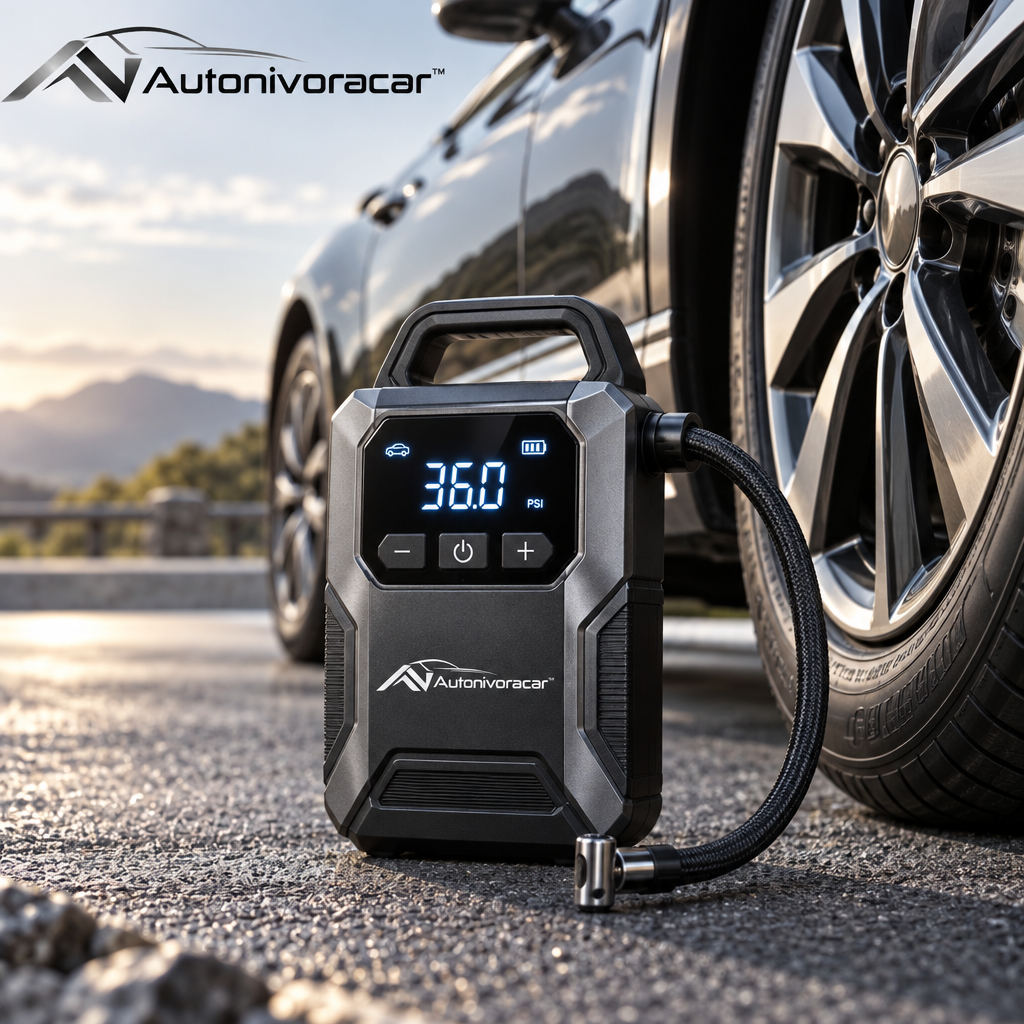 Autonivoracar™ Portable Tire Inflator Pump
