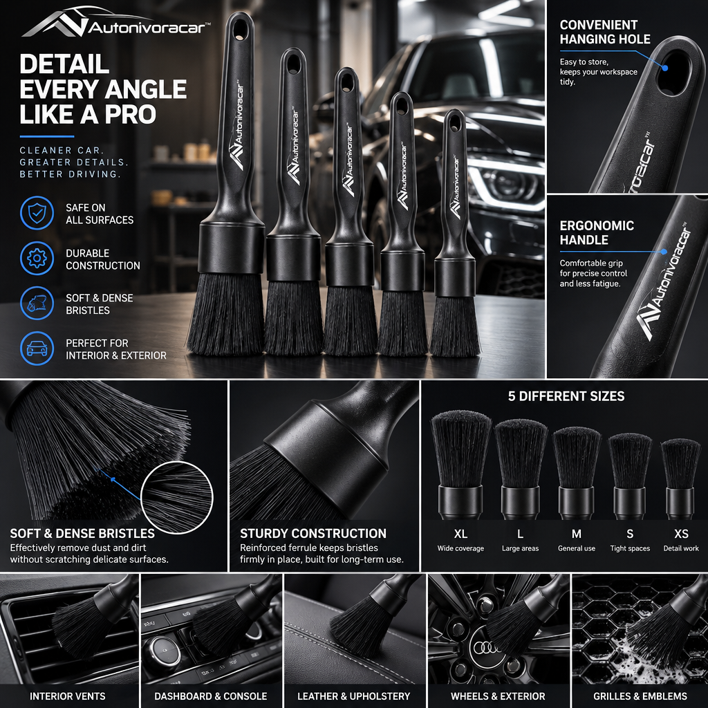 Autonivoracar™ Premium Car Detailing Brush Set