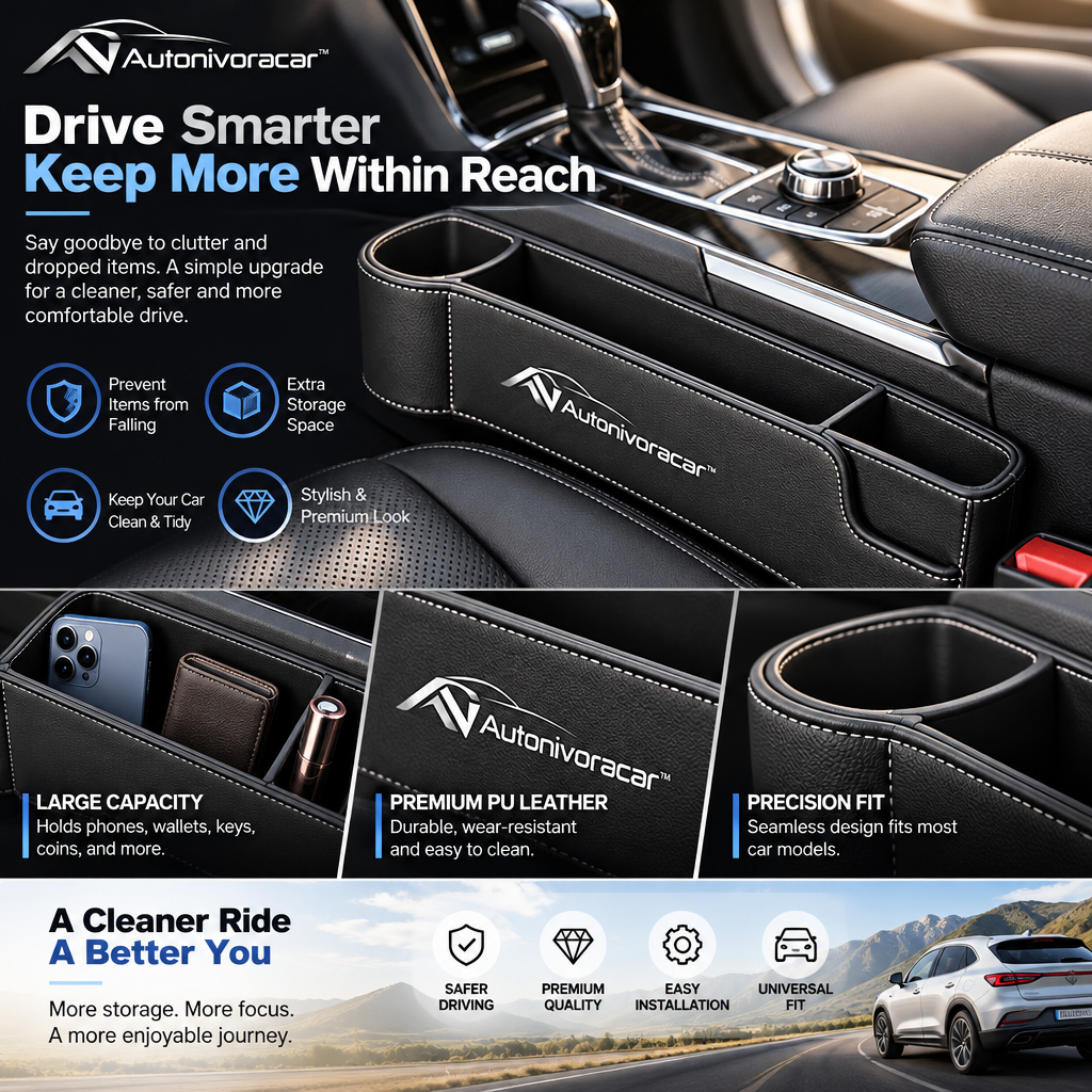 Autonivoracar™ Car Seat Gap Organizer