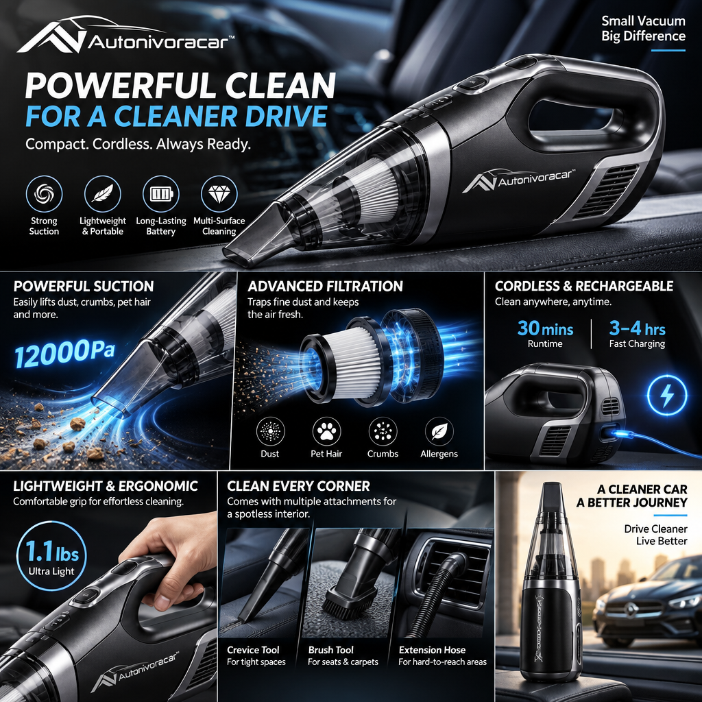 Autonivoracar™ Portable Car Vacuum Cleaner