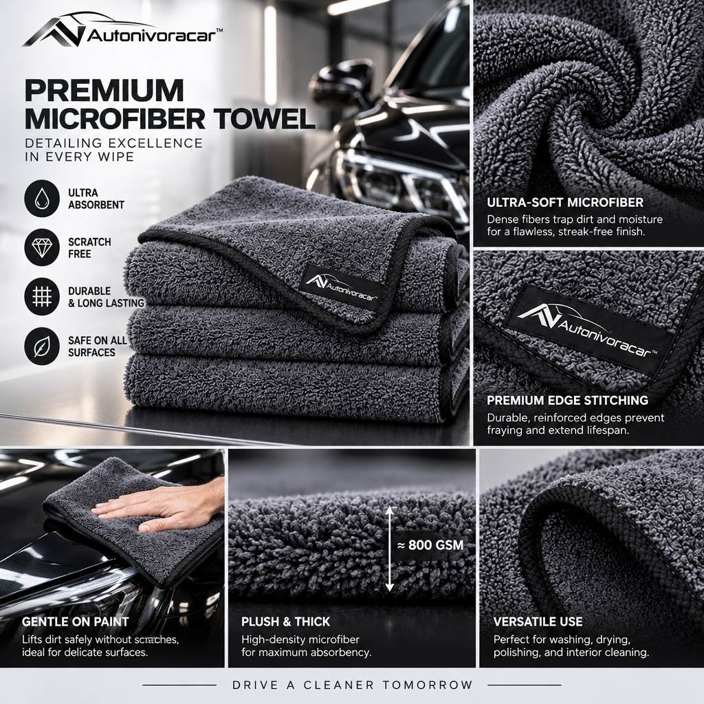 Autonivoracar™ Microfiber Car Cleaning Towel Set