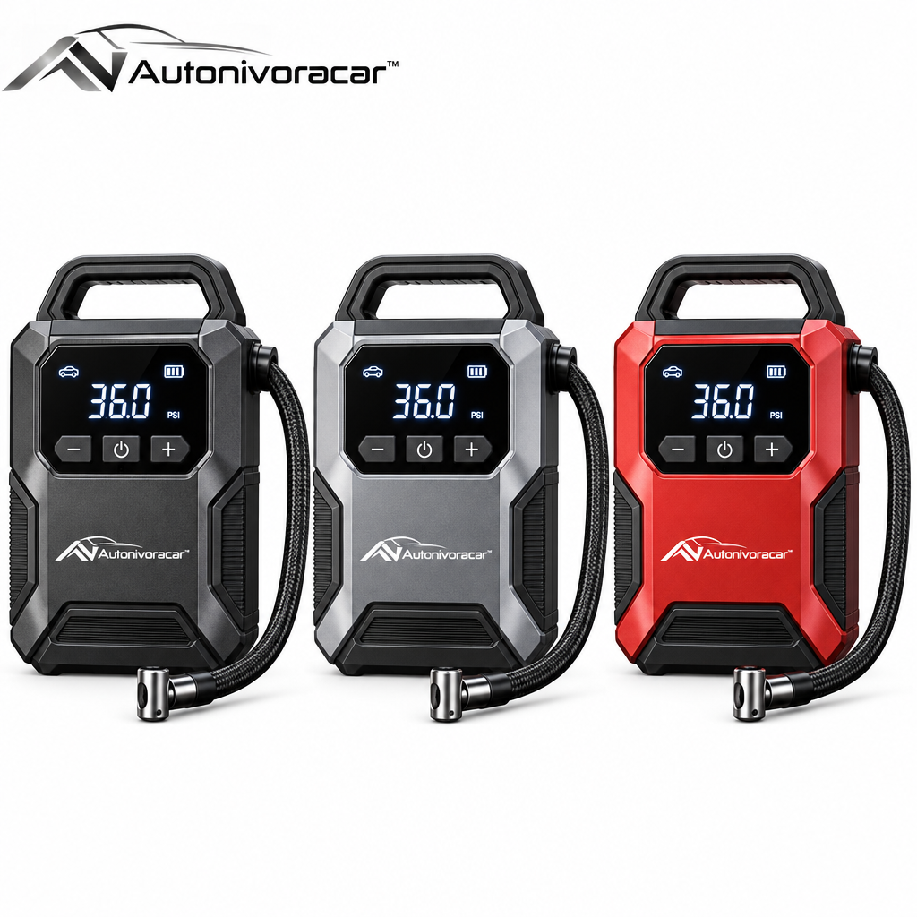 Autonivoracar™ Portable Tire Inflator Pump