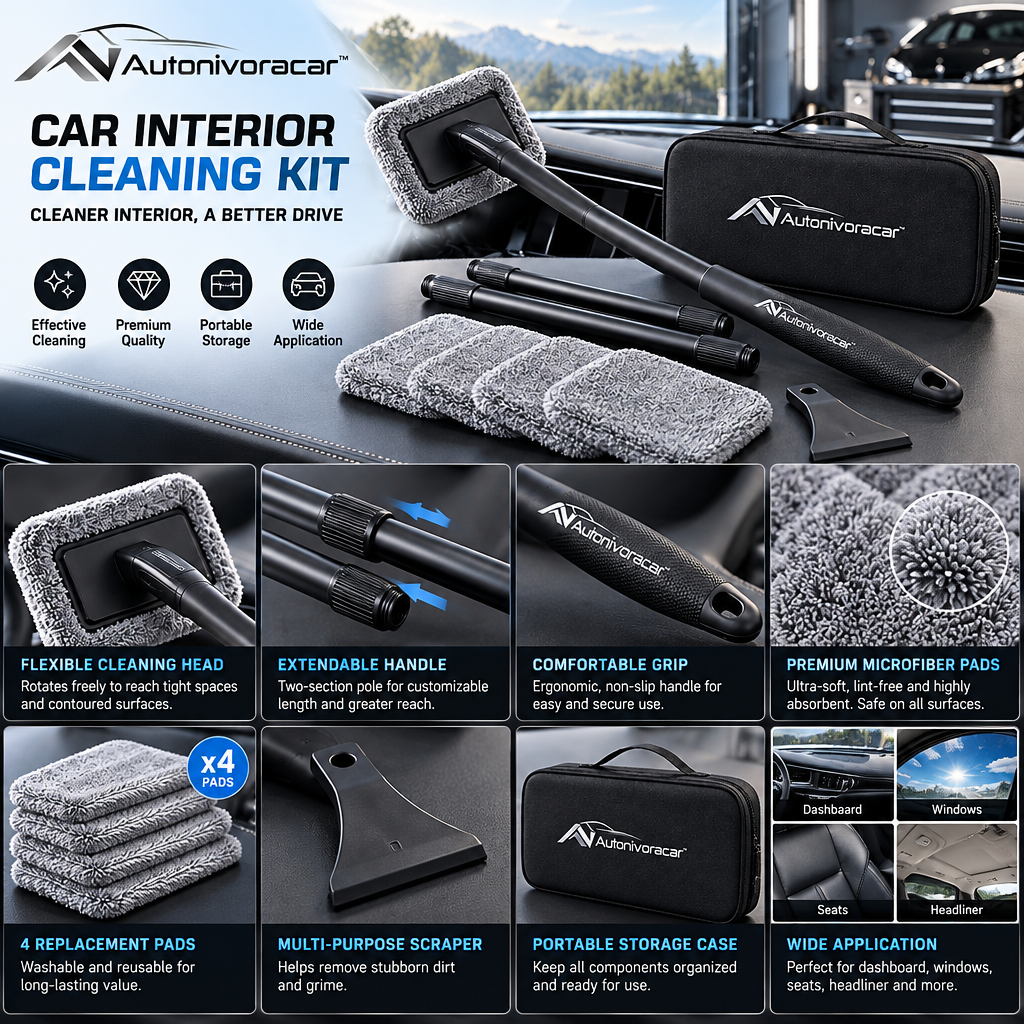 Autonivoracar™ Windshield Cleaning Tool Kit