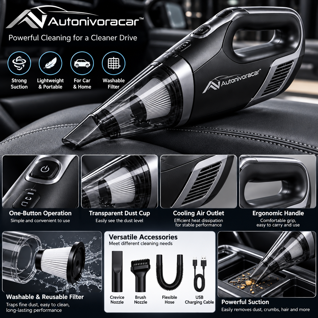 Autonivoracar™ Portable Car Vacuum Cleaner