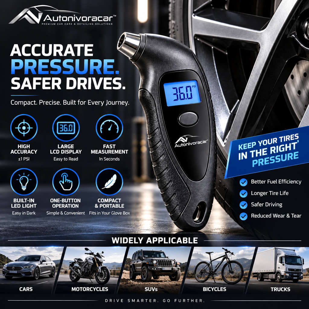 Autonivoracar™ Digital Tire Pressure Gauge
